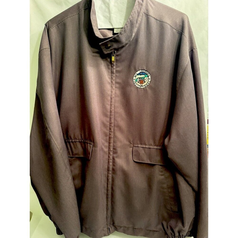 Cutter and Buck NFL Legends Invitational Brown Full Zip Lined Jacket XXL GUC